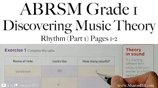 ABRSM «Открывая музыкальную теорию, ритм, 1 класс» (часть 1), страницы 0–2 с Шэрон Билл