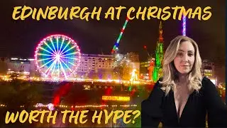 Christmas Market in Edinburgh - Castle, Decorations & Festive Scenes
