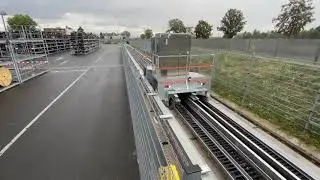 Energy chain supply system long travel test track