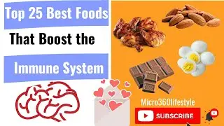 Top 25 Best Foods That Boost The Immune System |  Antioxidant | Boost Immunity Naturally