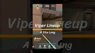 Easy Viper Lineups for A Site Long Plant Fracture #valorant #valorantlineups #viperlineups