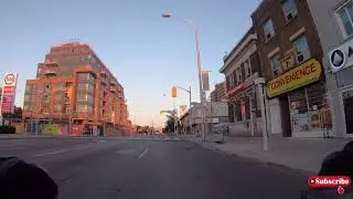 New Bike Lane in Greek Town Danforth 4K!!