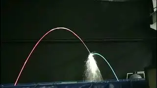 Jumping jet fountain & Glazy water fountain video in factory