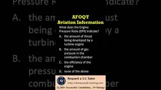 ✈️ AFOQT Aviation Information Question Review | Engine Pressure Ratio (EPR)#AFOQT #AviationInfo