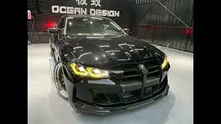 Ocean Design | BMW M3（G80）M4（G82）| V Style Dry Carbon Aero Kit