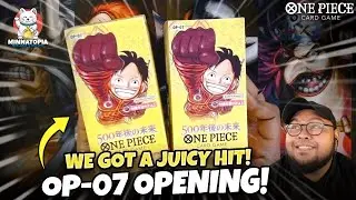 WE GOT A JUICY HIT!! OP-07 BOX OPENING! [ OPTCG ]