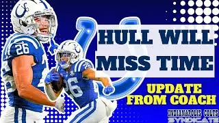 Indianapolis Colts Running Back Evan Hull will miss time with Knee Injury