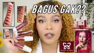 SWATCH SEMUA LIP TINT MOTHER OF PEARL YANG BARU!! AM to PM, MLBP dan GWS (panjang bgt namanya)