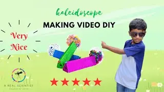 Kaleidoscope making with transparent Scales & tapes DIY  | A Real Scientist Video for Kids DIY | Fun