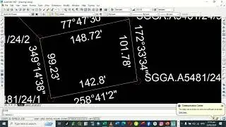 HOW TO PLOT LAND PARCEL ON AUTOCAD PART 1
