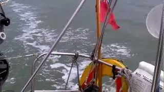 Tradewind 35 full sail.