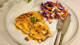 Pan-Seared Salmon with Spicy Pineapple Ginger Sauce | Sweet, Sour & Perfectly Balanced !
