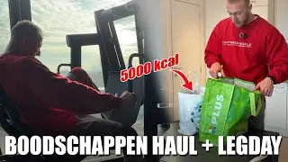 Grocery Haul voor spiermassa | 5000 kcal per dag + Leg Day tips