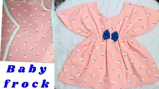 Baby Kaftan Frock\Top cutting and stitching | Baby Frock cutting and stitching very easy | 2 year