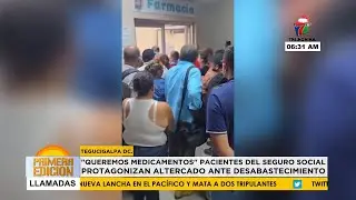 Pacientes del IHSS protagonizan altercado en el barrio La Granja ante desabastecimiento