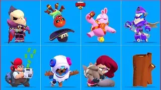 Brawl stars October Update all new Skins WINNING and LOSING Animations