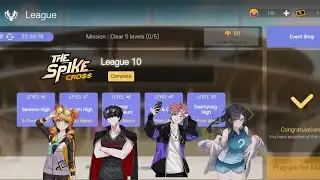 Best Team Clearing League 10 Level 46-50 | Phantom League Event [The Spike Volleyball Battle]
