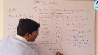 How to find Mode and Missing Frequencies Statistics class10. 🔥100% cbse exam 2023 question 👍solve it