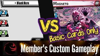 How Strong are Basic Cards in Marvel Champions? Expert Magneto Playthrough with Blank Hero