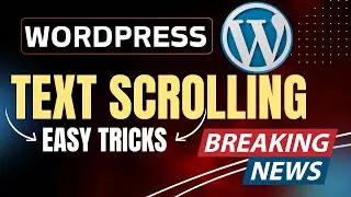 How to Add an Auto Scrolling Text Bar (News Ticker Style) in WordPress Blogs