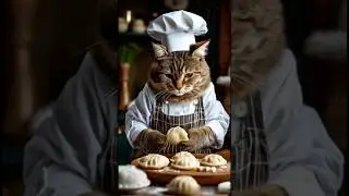 #CatCooking #Khinkali #FunnyCats #CookingWithCats #CatChef #FoodVideo #PetCooking #NeuralNetwork