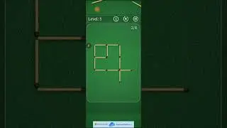 Puzzle with Match Shapes Level 5 #matchstickgame #matchstickpuzzle #puzzle