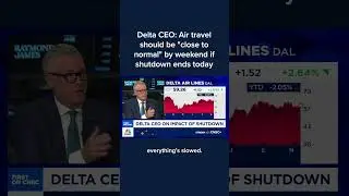 Delta CEO: Air travel should be 'close to normal' by weekend if shutdown ends today