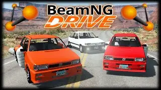 A GANGUE DOS UNOS A JATO e Caos de TRAMPOLINS - Jogando BeamMP Multiplayer