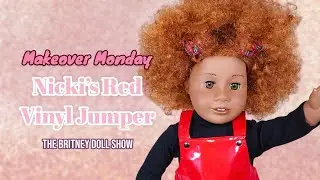 American Girl Nicki's Red Vinyl Jumper Outfit Review | Makeover Monday!