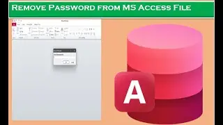 How to Remove Password from MS Access Database || Decrypt and Encrypt MS Database Access