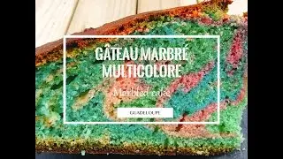 G&acirc;teau marbr&eacute; multicolore | Cuizinelokal