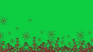Realistic Falling Snow & Snowdrift Background Animation | Green Screen