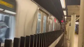 MTA NYCT Subway: R142 (4) Train Comes Barreling into Bowling Green