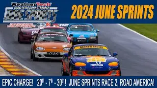 Zero to Hero to Zero - Moving up from 29th to 7th at 2024 June Sprints Feature Race in Spec Miata