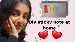 Diy sticky note at home ❤️❤️||#Pearlvlogandcraft