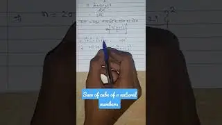 sum of cube of first n natural numbers