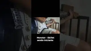 Tocando Monster da banda Skillet mas eu sou um iniciante #guitarra #musica