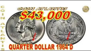 El Quarter de 1964 es especial.ahora vale alrededor de $ 43,000 debido a su rareza