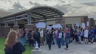 Waterloo parents disciplined after 'disruptive' rally at high school