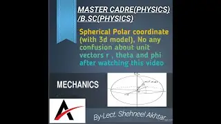 Spherical Polar coordinate with 3D model।। Master cadre।।Bsc Physics।।Abdal Brainery।।Unit vectors