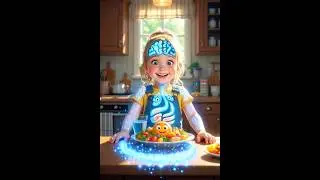 Lilly&rsquo;s Healthy Life 🌈 | Talking Vegetables, Milk & Strong Bodies #cartoon #animation #viralshorts