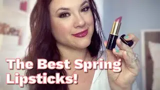 The Best Spring Lipsticks! 🌸 | My Top 7 Lip Shades for Spring | Swatches & Try ons