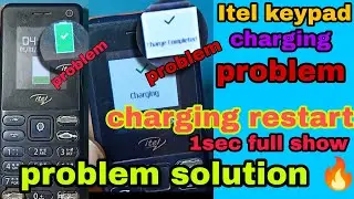 #itel all  keypad phone charging problem solution 🔥|| charging restart 2secnd me full problem