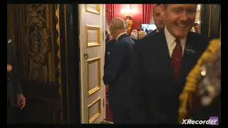 Lt Col Jonny Thompson with King Charles at a Balkans Reception at St James's Palace 21.10.25