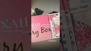 ASMR Packing of VARNAIL Valentine's Mystery Box! #varnail #gelpolish #nailhack #nailartbox