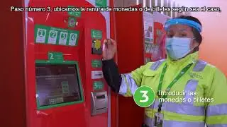 L&Iacute;NEA 1 del Metro de Lima - Sigue estos pasos para recargar tu tarjeta en nuestras m&aacute;quinas