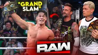 *GRAND SLAM CENA 🤩* John Cena WINS Intercontinental Championship On WWE Raw🔥| WarGames | WWE Raw