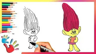 How To Draw Mandy Sparkledust from Trolls | Fun and Easy Tutorial for Kids