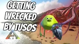ARK TAMING TUSOS GONE WRONG - Ark PvP the realm