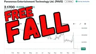 PAVS STOCK : FREE FALL | PARANOVUS ENTERTAINMENT TECHNOLOGY STOCK